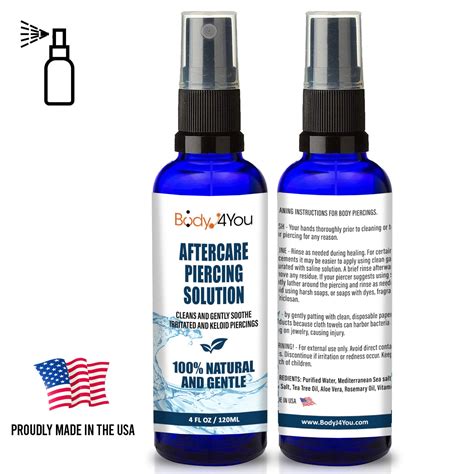 belly piercing cleaning solution|belly button piercing cleaning spray.